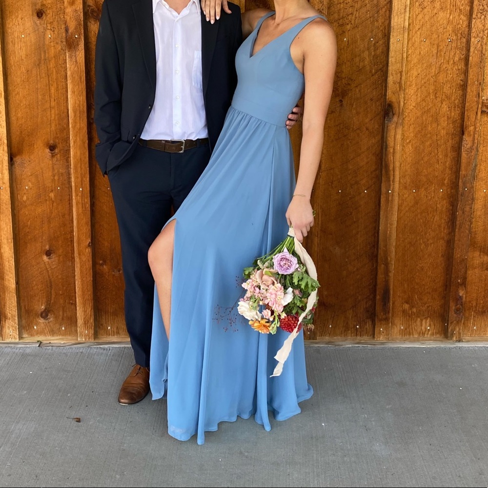 Kennedy Blue ‘Riley’ Bridesmaid Dress in Slate Blue US Size 4